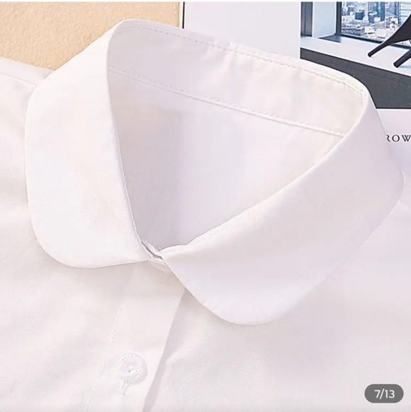 White Detachable Shirt Collar for Women - Picture 2 of 5